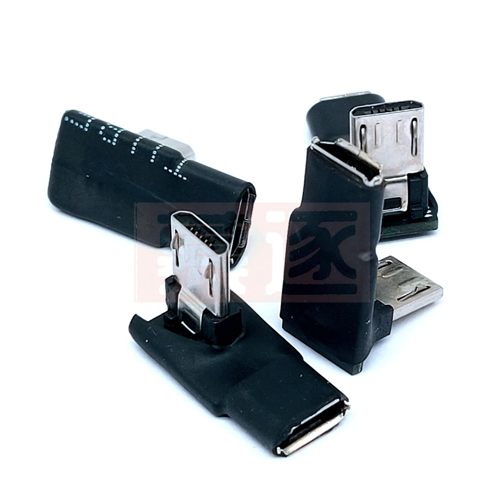 90 градусов левый и правый угловой микро-USB 5pin гнездо к штекер Адаптер