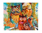 Безрамное масляной живописи по номерам картины по номерам  для домашнего декора картина маслом картина 4050 сова семья