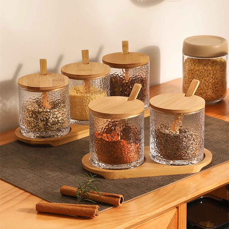

2/3/4 шт., стеклянные контейнеры для приправ