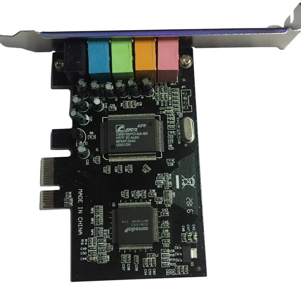 Новая PCI Express x1 E 5.1ch CMI8738 чипсет цифровая звуковая аудиокарта оптовая