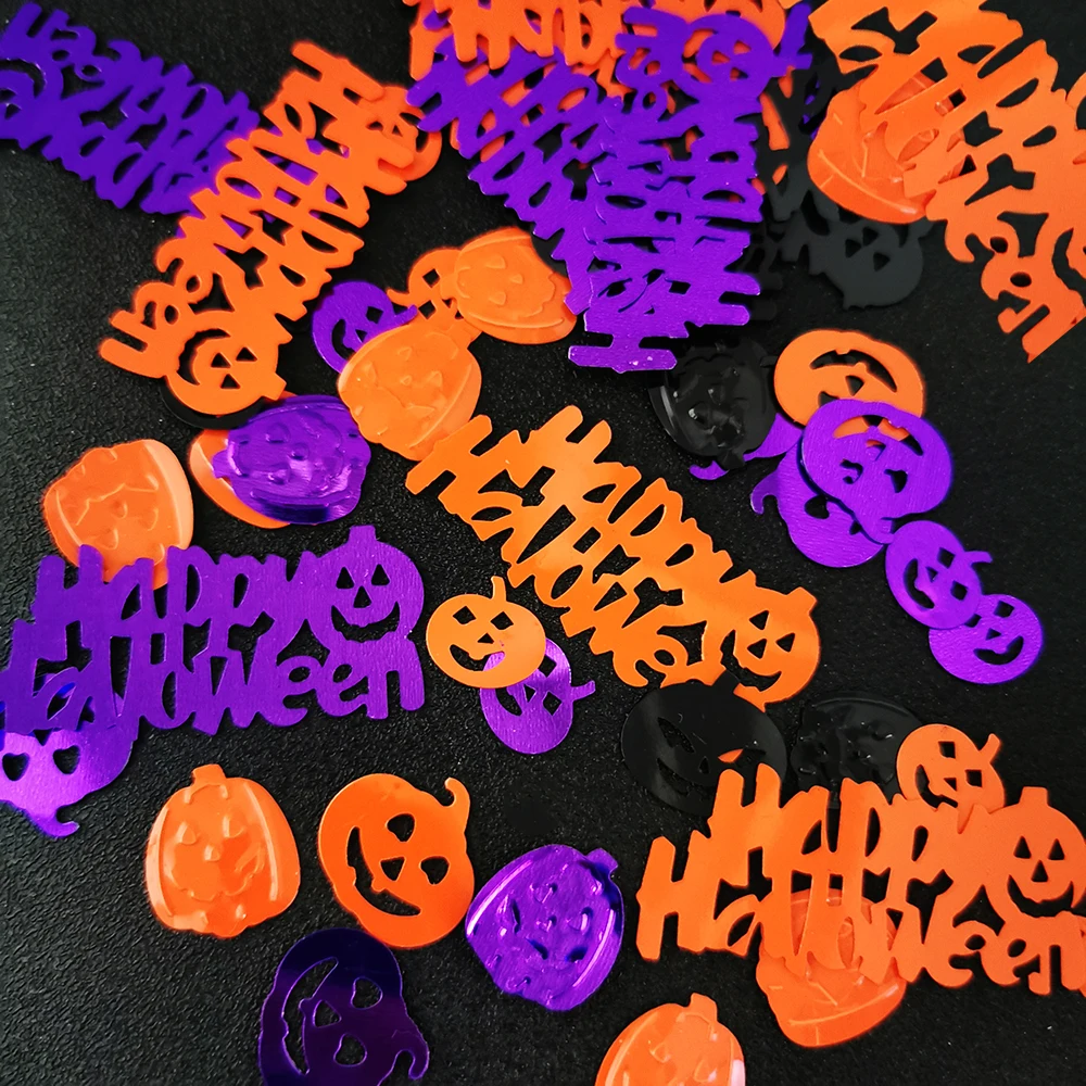 15 г Конфетти Для Хэллоуина счастливый Хэллоуин Тыква Человек паук и Бэтмен кошка