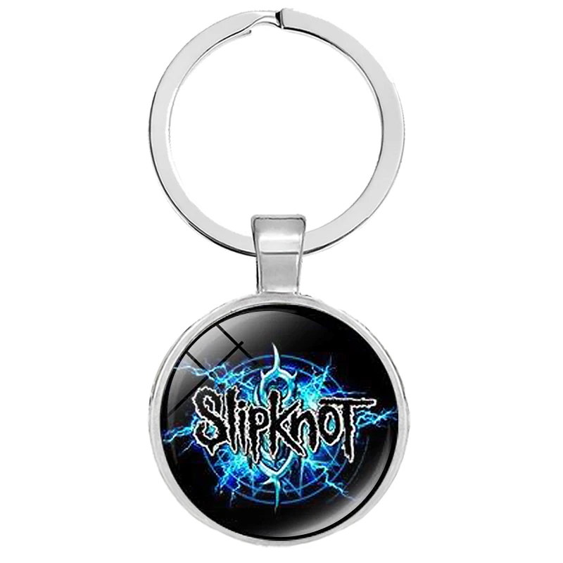 Панк Рок Группа SLIPKNOT брелок символ напечатанный стеклянный кабошон цепочка