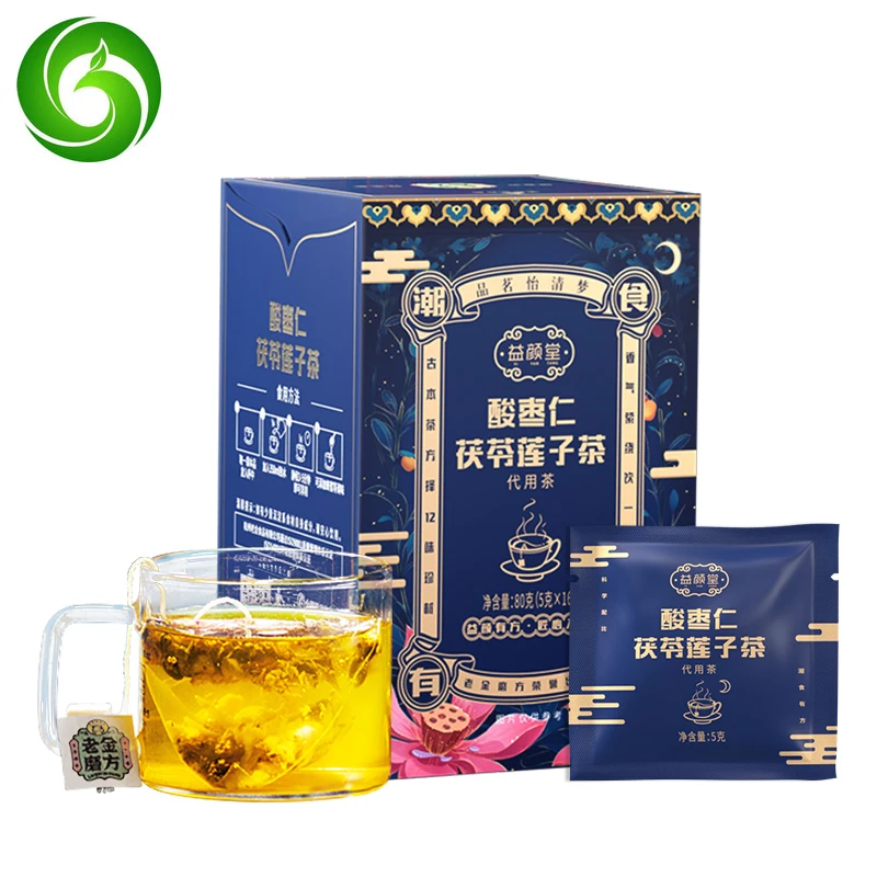 

Семена Jujube, лилия и Пория кокосовый чай; Китайская медицина регулирует сон