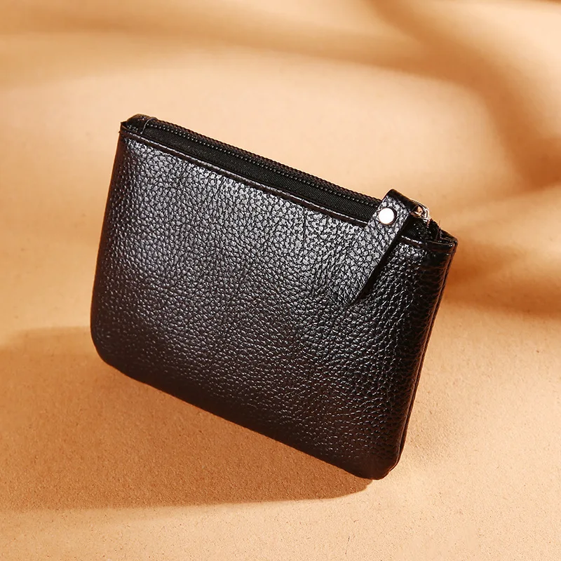 

Women Coin Purse Wallet New Fashion PU Litchi Grain Small Clutch Bag for Lady Zipper Coin Wallet Solid