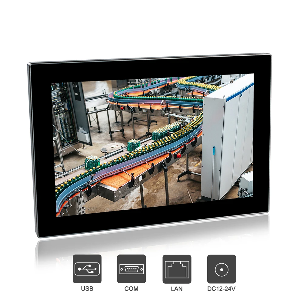 

industrial pc touch stainless steel waterproof IP69K j1900 mini pc LAN/RS232/USB all in one pc windows 10 7/5 for food industry