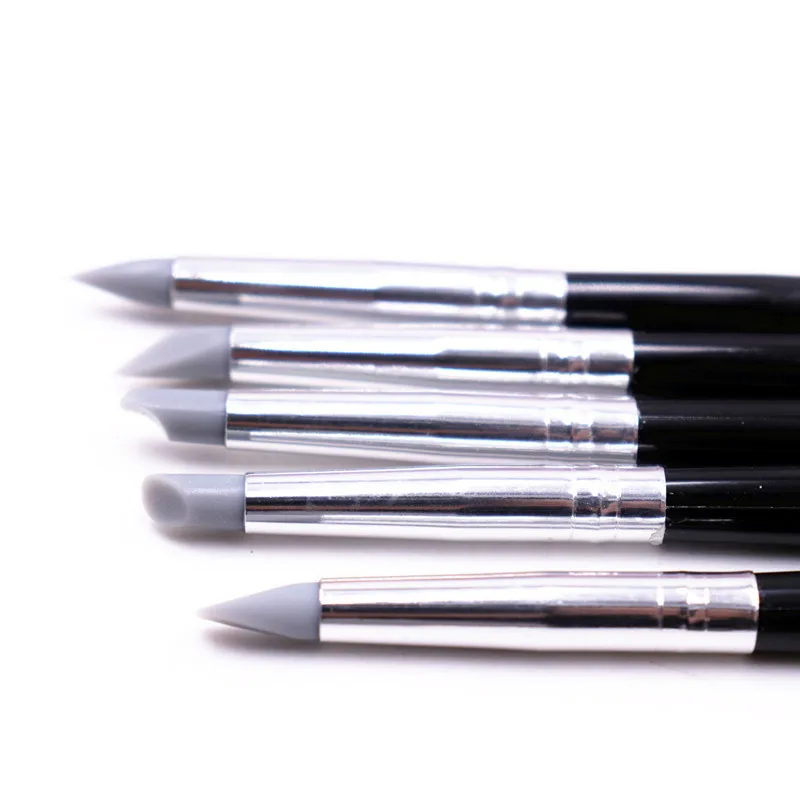 5 шт. зубов силикон обработка ручка композитный Небольшие домашние тапочки с