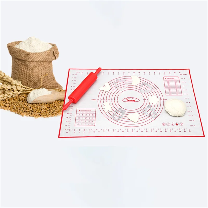 Ex-large силиконовый коврик для выпечки тесто пиццы кондитерские изделия кухонные