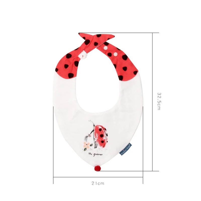 Baby Bibs Cute Cartoon Pattern Saliva Towels Soft Breathable Comfortable Adjustable Size Stuff For Babies From 0 To 3 Years | Детская