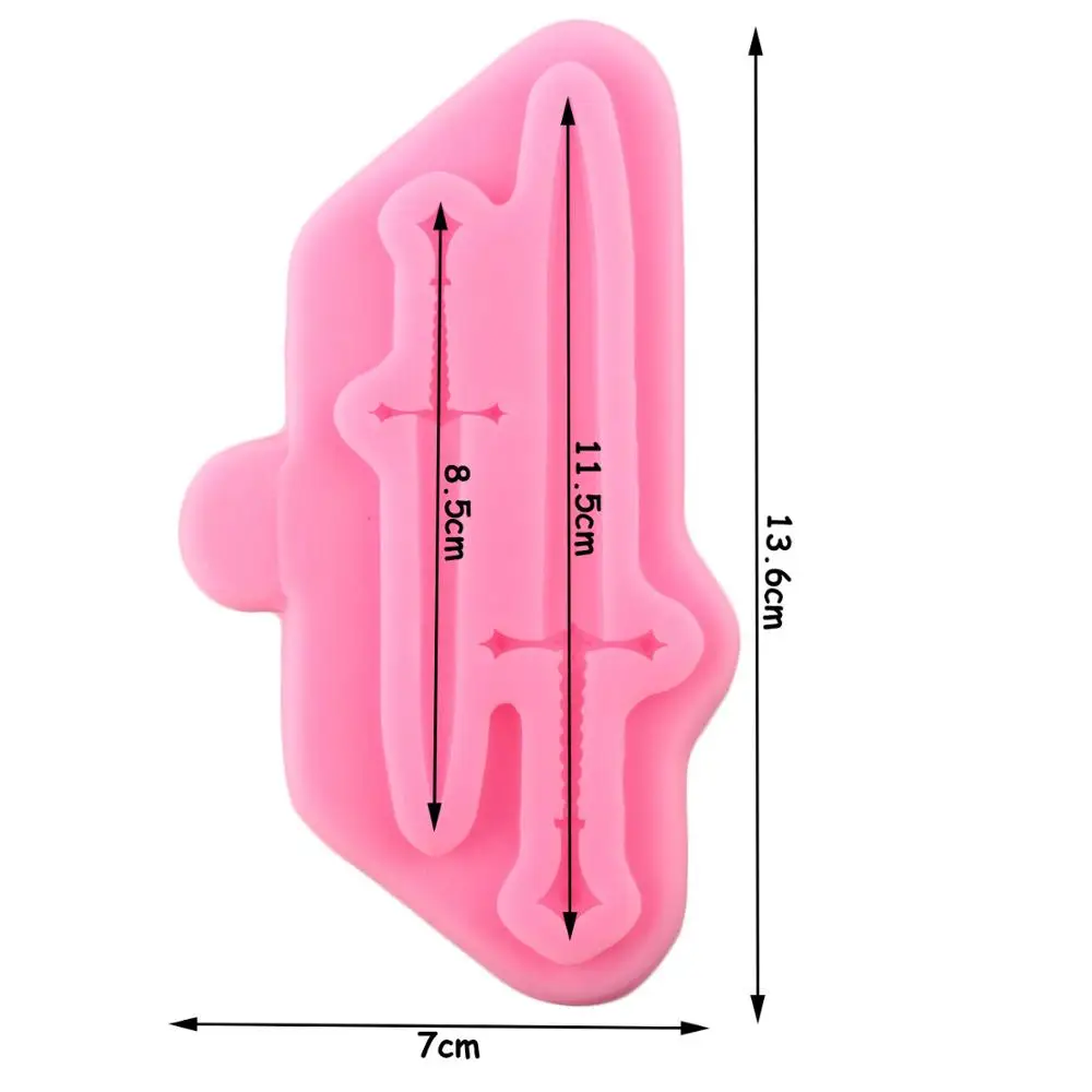 Рыцарь боевые мечи силиконовая форма детский день рождения конфеты шоколад