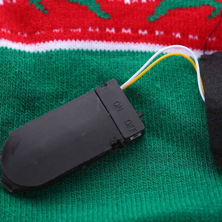 Новинка светодиодный вязанная Рождественская шапочка теплая Защитная Кепка