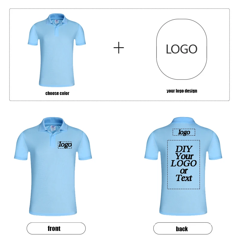 Летняя рубашка-поло с коротким рукавом 14 цветов | Мужская одежда