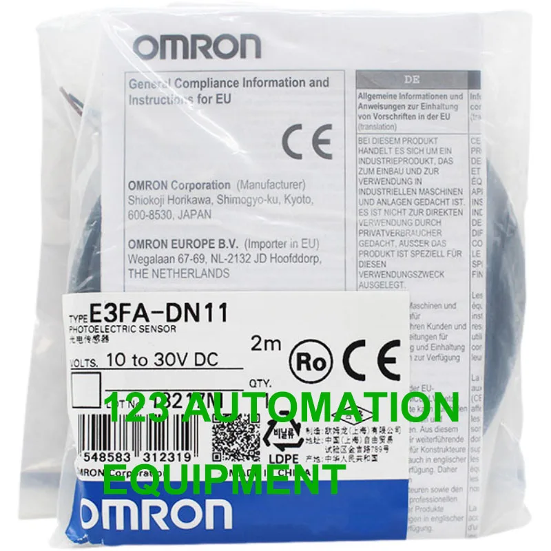 

Оригинальный Новый фотоэлектрический Переключатель OMRON E3FA-TN11 TN12 RN11 RN12 DN11 DN12 DN13 DN14 DN15 VN11 NPN 2 м