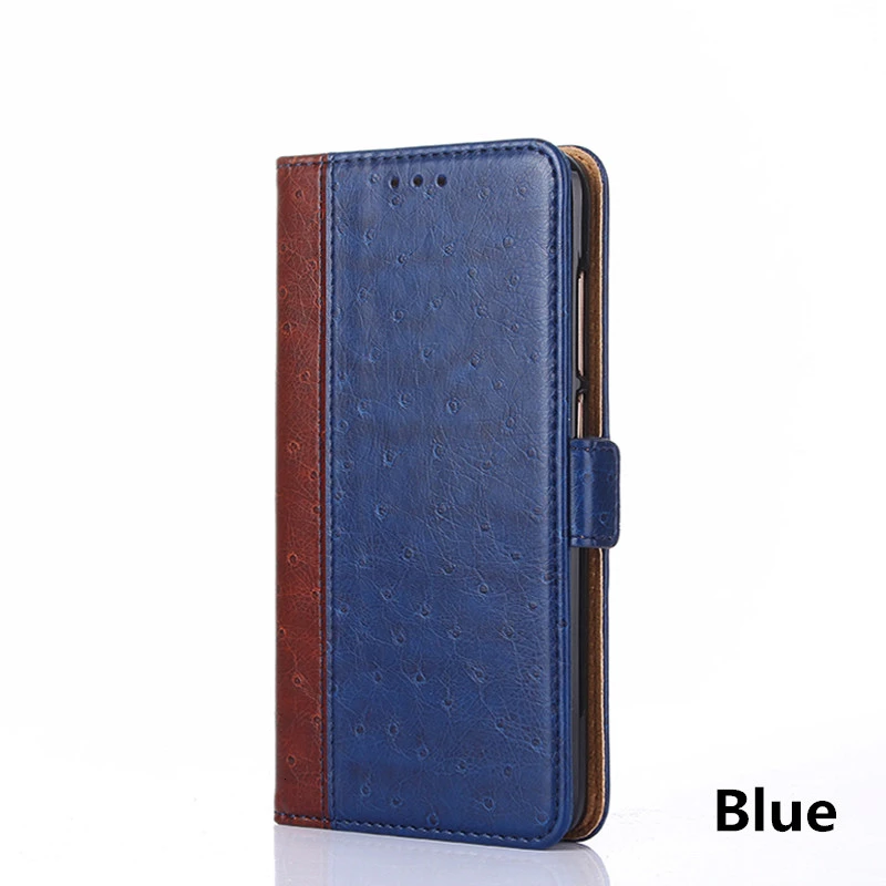 Blue Откидной кожаный чехол-бумажник для Motorola Moto One power Action P30 P40 Vision G7 Plus Zoom G8 G6 G5 G5S E5 E6 Z2 Z3 Play - Цвет: Blue