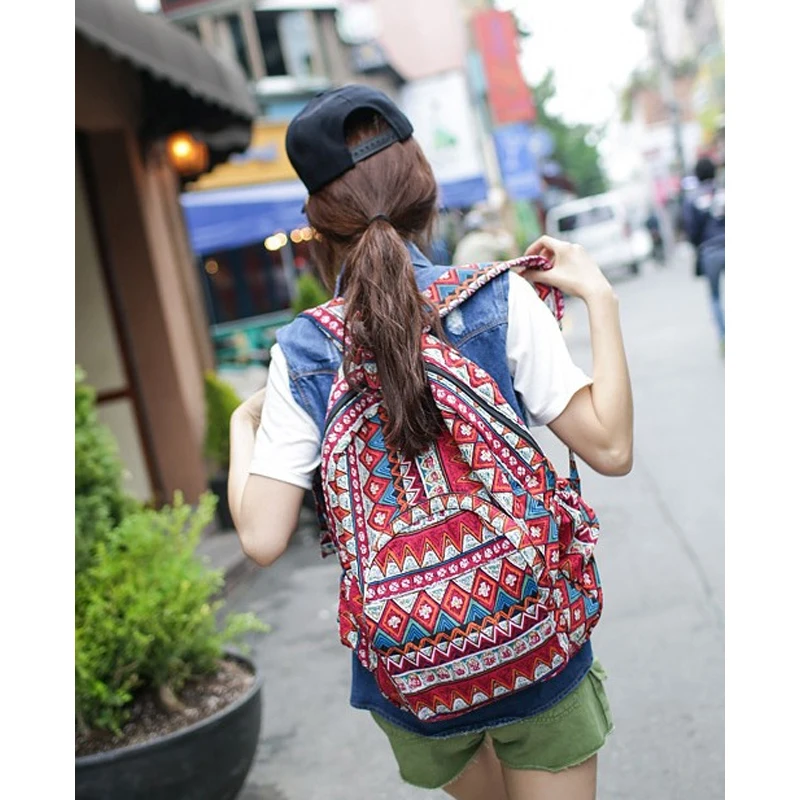 Новый холщовый женский уличный рюкзак для девочек-подростков девушек студентов