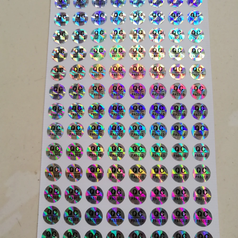 

Wholesale and Retail 10mm Diameter Round Waterproof Square Hologram Sticker QC PASSED For Computer Mobile Packaging