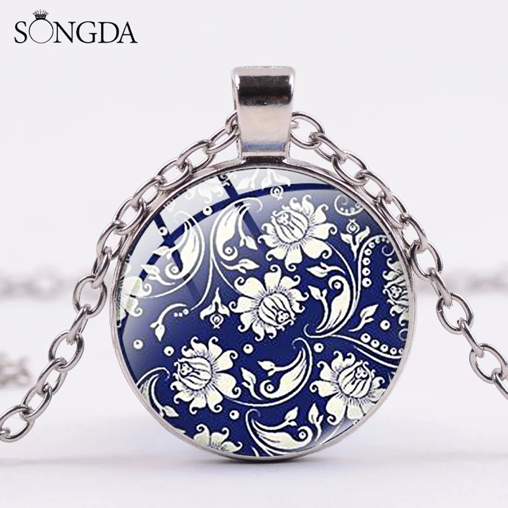 Цепочка с подвеской в стиле бохо простое современное ожерелье кулоном виде