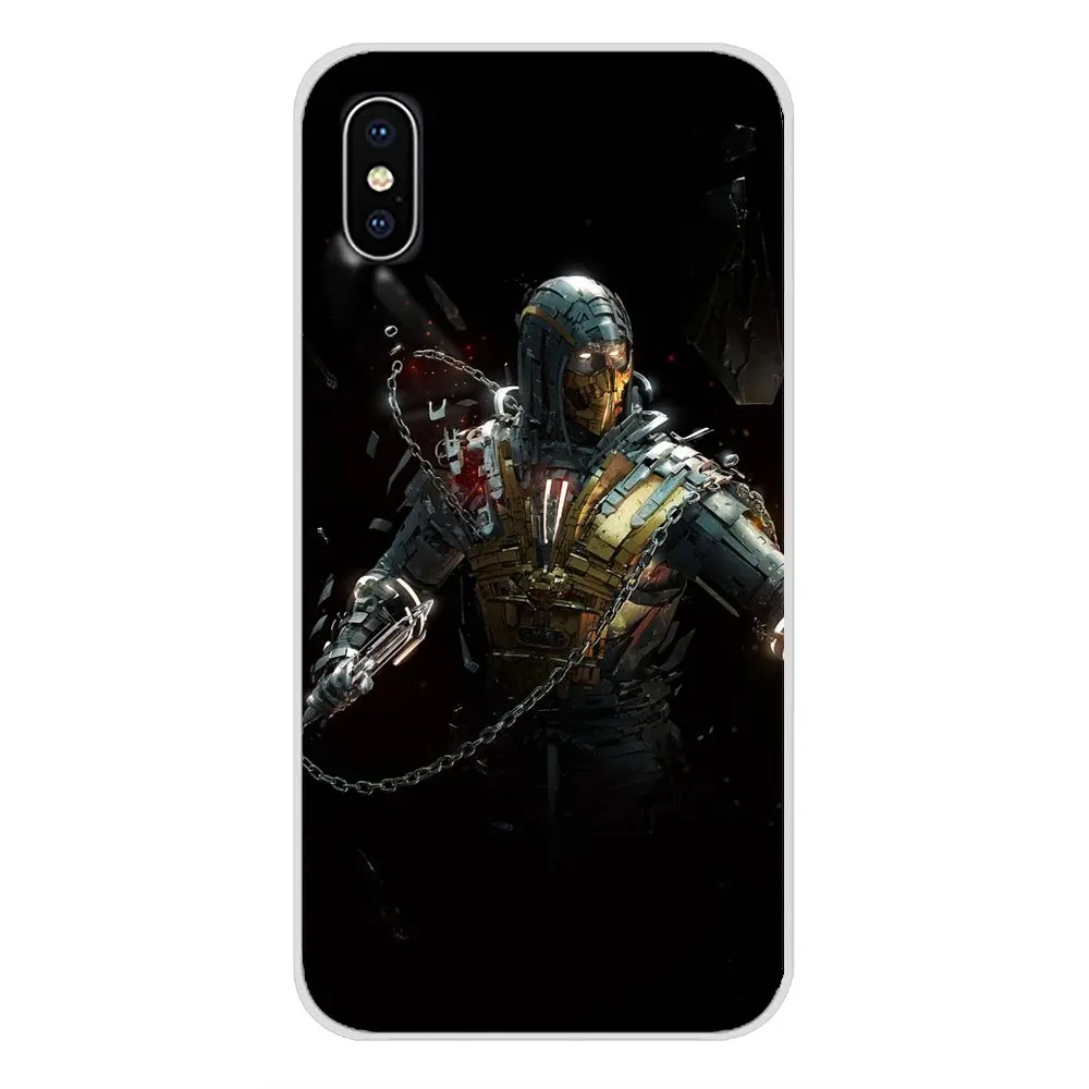 Мягкий прозрачный чехол-сумка для Xiao mi 4 5 5S 6 A1 A2 5X6X8 9 Lite SE Pro Max x 2 3 2S Scorpion In Mortal Kombat |