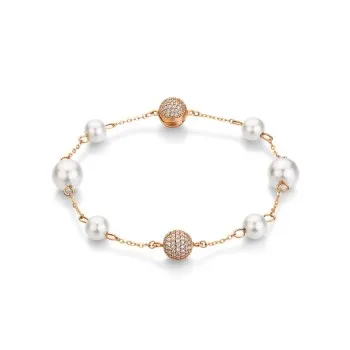 

2021 new women's bracelet Austrian pearl rose gold magnetic clasp hand necklace invisible magnetic clasp bracelet pearl BL-00019