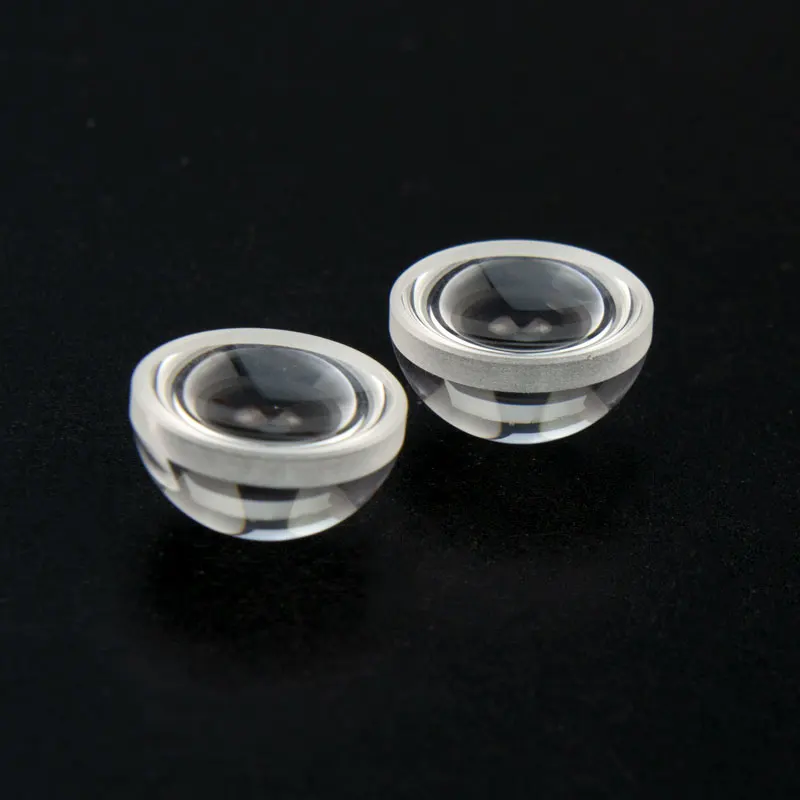 

2PCS 15mm Diameter 10mm Focal Length 8mm Height Optical Glass Convex Lens Hemispherical Meniscus LED Concave-convex Lens