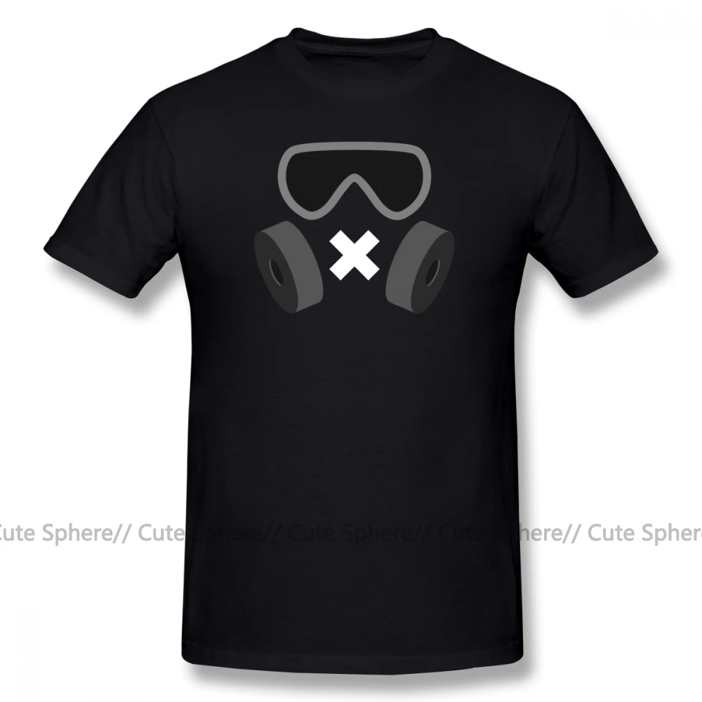 Black Футболка Rainbow Six, беззвучная футболка, 100 хлопок, 6xl, футболка с коротким рукавом, забавная Базовая Мужская футболка - Цвет: Black
