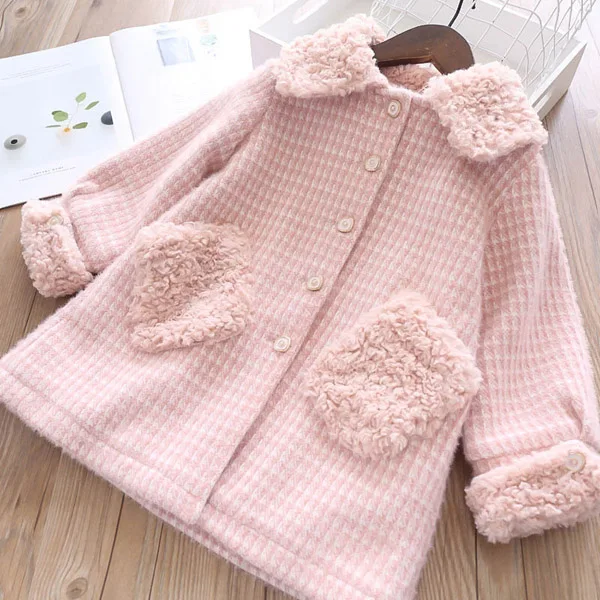 Пальто из норковой шерсти для девочек детское зимнее плотное пальто | Мать и