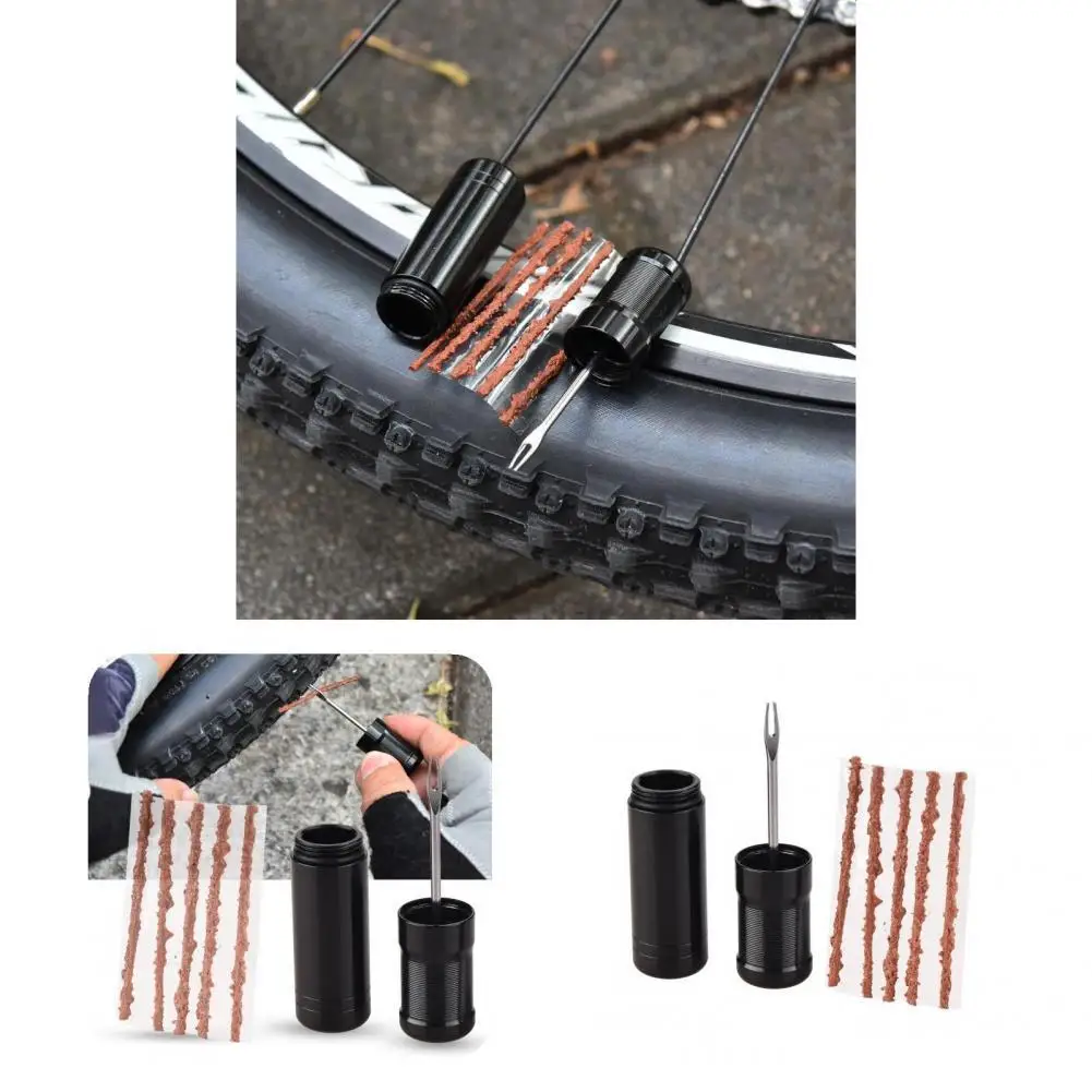 

Tubeless Premium Heavy Duty Tire Repair Kit Portable Tire Repair Kit Anti-rust for Road Bicycle