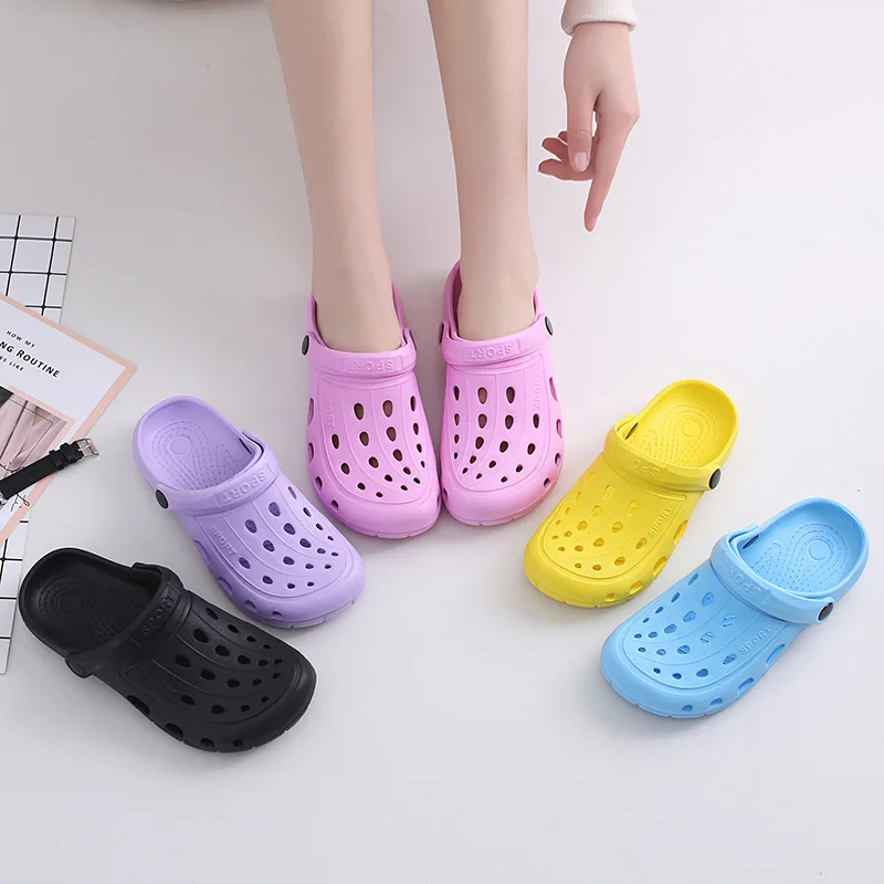 Сандалии с дырками Мужская обувь Женские сандалии сабо zapatos de hombre croc Туфли