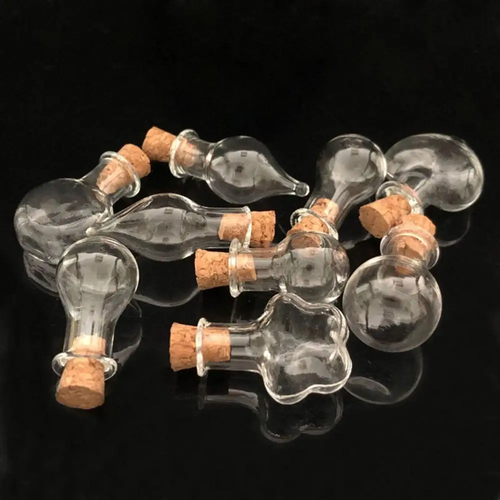 5 шт. пробковый ограничитель маленькая пустая стеклянная бутылка маленькие