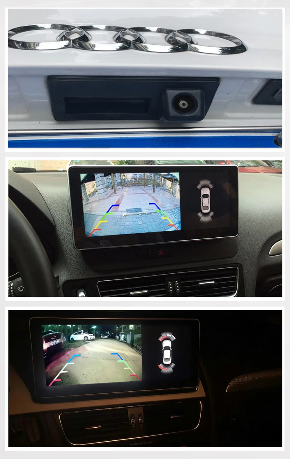 Carlinkit интеллигентая(ый) HD Автомобильный Обратный Камера для автомобиля Audi a3 a4 a5 s4 s5 q5 a6 a7 q7 a8 2010