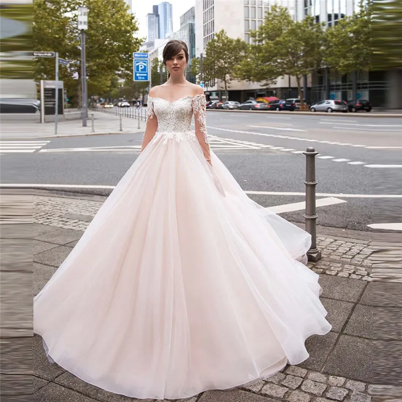 

Sexy Sweetheart A-Line Wedding Dresses Princess Garden Fashionable Tulle Skirt Lace Up Back Bridal Gowns Natural Waistline Robe