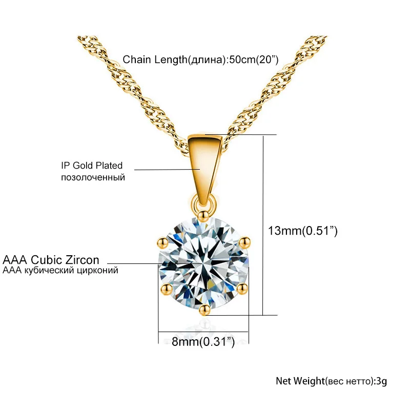 Ranzwal Милая женская подвеска ожерелья в форме сердца стрелы прозрачный кубический