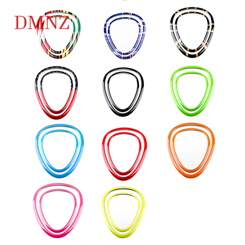 

2PCS Car interior center console speaker Air outlet decorative cover sticker For BMW MINI CooperS F54 F55 F56 F57Car Accessories