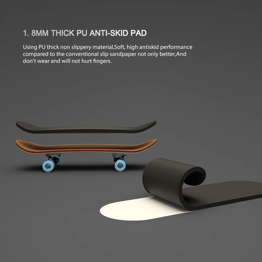 

Professional Mini Finger Skateboard Fingerboard Anti-skid Finger Scooter Desktop Toys for Boys Children Novelty Toy Gift