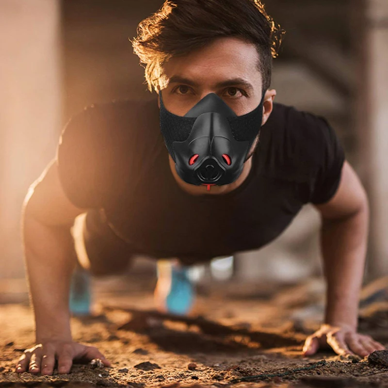 Маска для упражнений с блокировкой кислорода маска тренировок по бегу