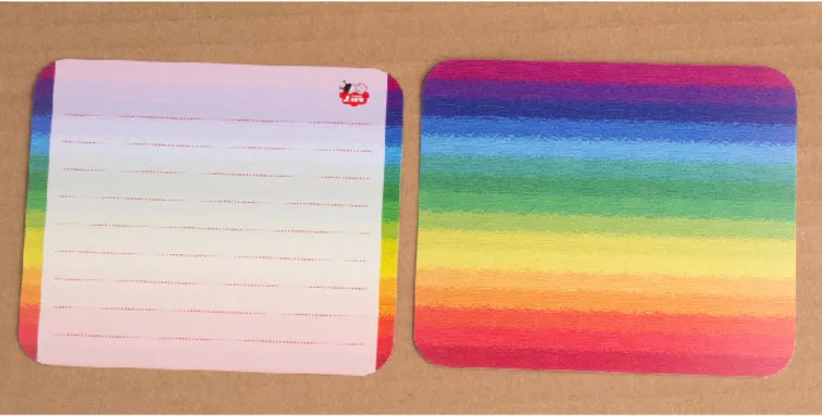 10 шт радуга цвет одна сторона печатная Классическая винтажная художественная