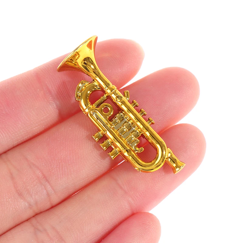 

Hot2Pcs 1:12 Dollhouse Miniatures Musical Instrument Tuba Model Doll House Decor Doll Accessories