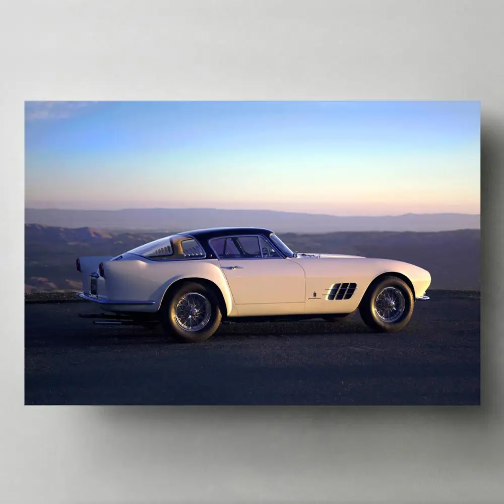 Ferraris 375 MM Coupe Old Retro Classic Vintage Car Wall Art Posters and Prints Modern Canvas Paintings for Living Room Decor | Дом и сад
