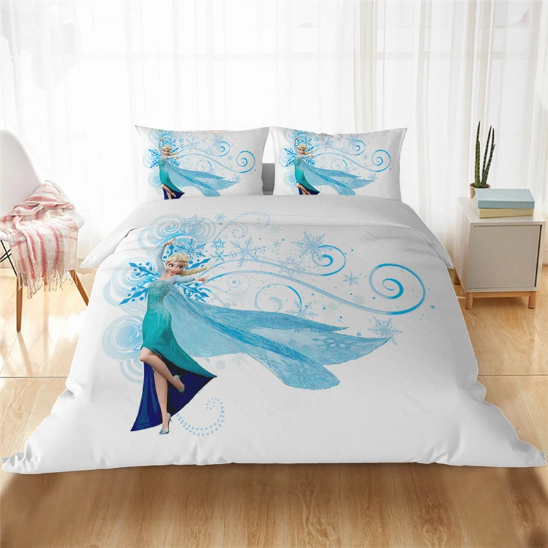

Disney Frozen Princess Elsa Anna Mc Queen Bedding Set Children's Boy's Girls Duvet Cover Set Twin Queen Size