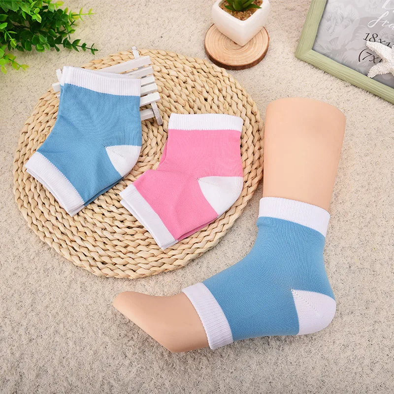 1 пара профессиональных гелевых носков на пятке увлажняющие гель содержащие спа