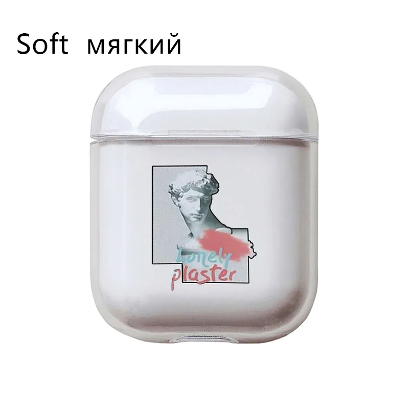 Милый чехол для Apple airpods чехол со смешными героями из мультфильмов статуи искусство Беспроводной Bluetooth наушники чехол для переноски 1/2 мягкие Защитный чехол - Цвет: I200509
