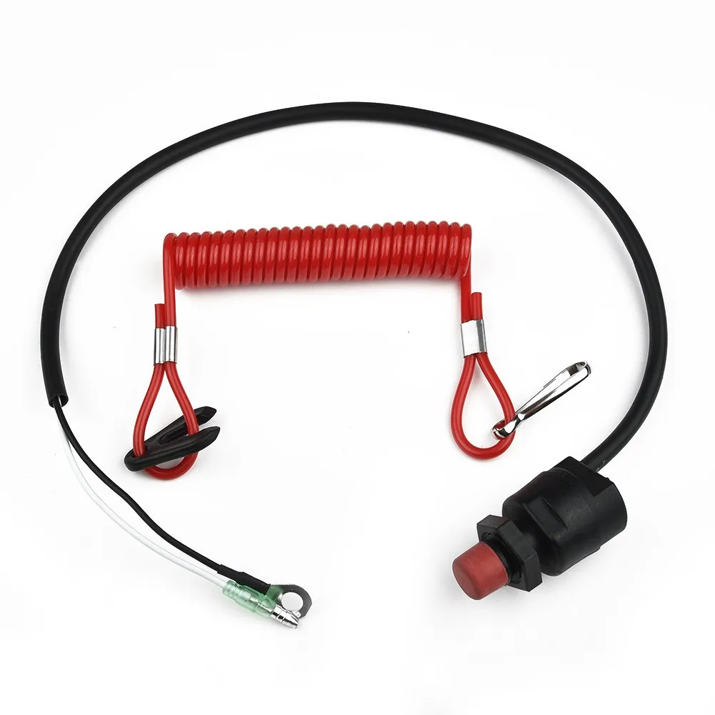 

Boat Switch Emergency Flameout Kill Motor Boat With Red Rope Practical Durable