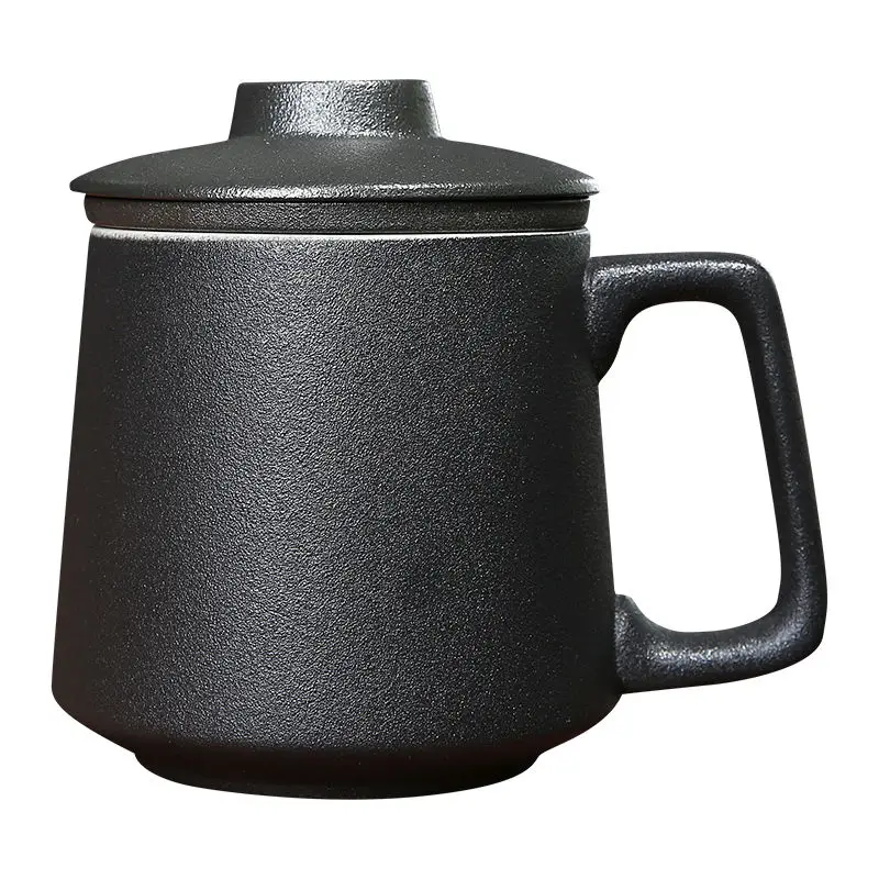 Керамическая чашка для воды с крышкой лайнер фильтр бытовой большой вместимости