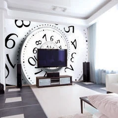 Европейские художественные абстрактные часы с вихревым механизмом для гостиной