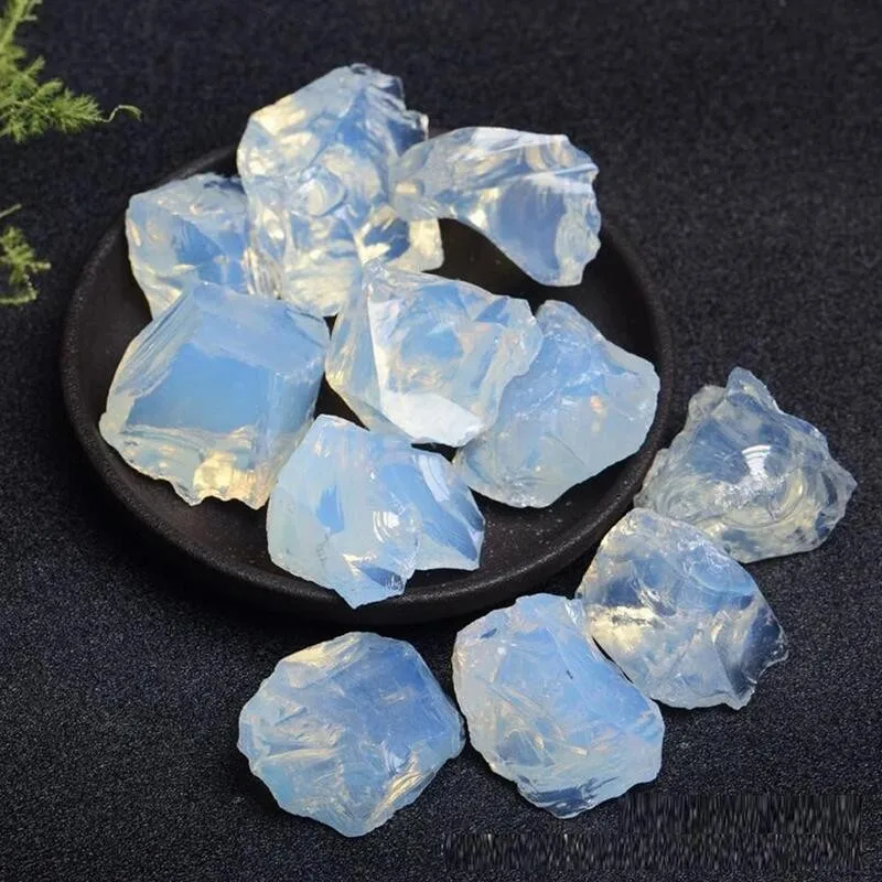 

100g Natural Opal Crystal Stone Mineral Specimens Quartz Crystal Stones Healing Home Garden Fish Tank Decor