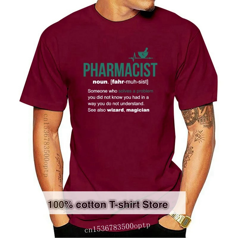 

Pharmacist Definition Funny Pharmacist T Shirt 2019 New Arrival Stringer Men Free China Post Shipping Homme Tee