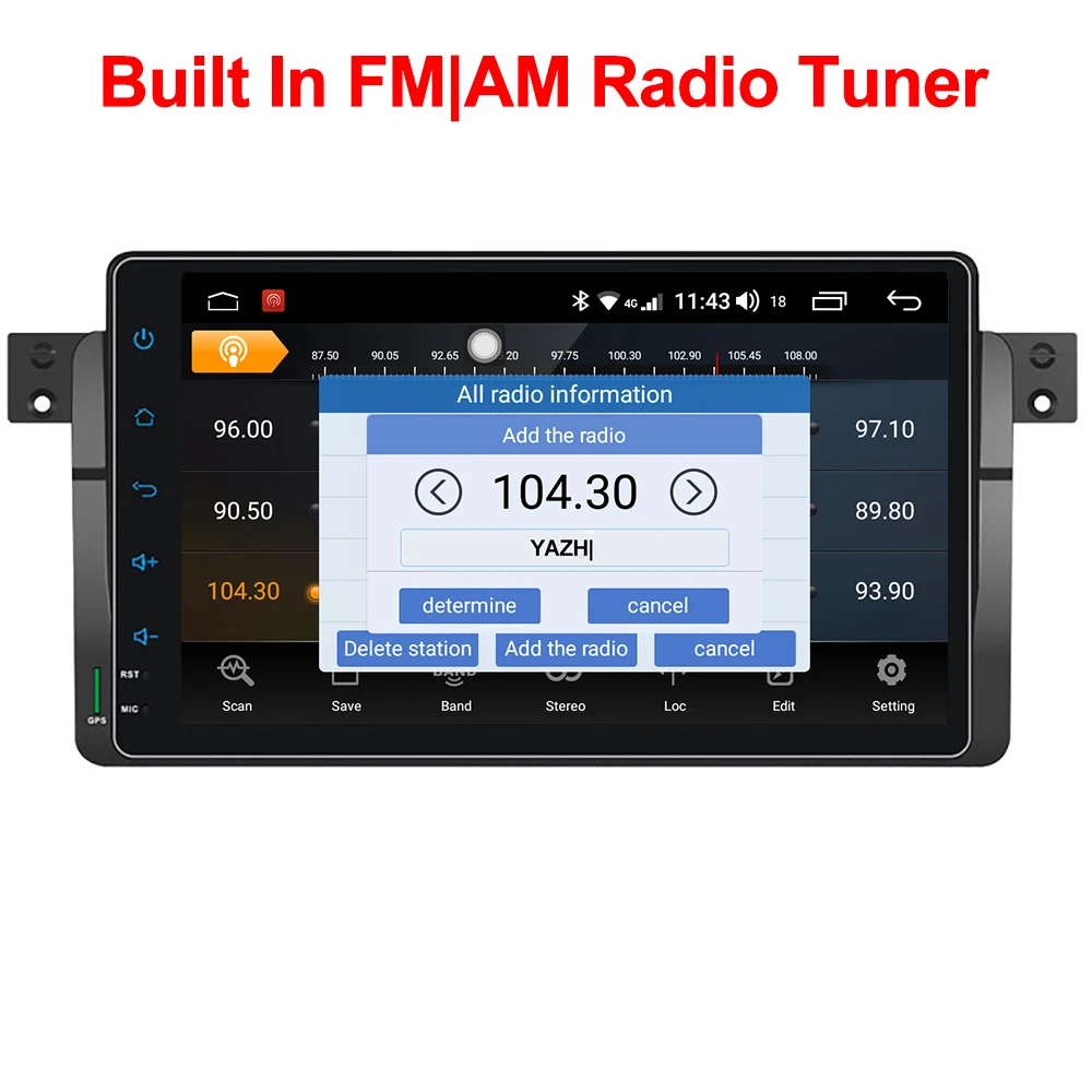 YAZH 4 Гб 64 ГБ Автомобильный радиоплеер для BMW E46 1998 2005 с Android 9 0 GPS Navi мультимедиа &quotIPS