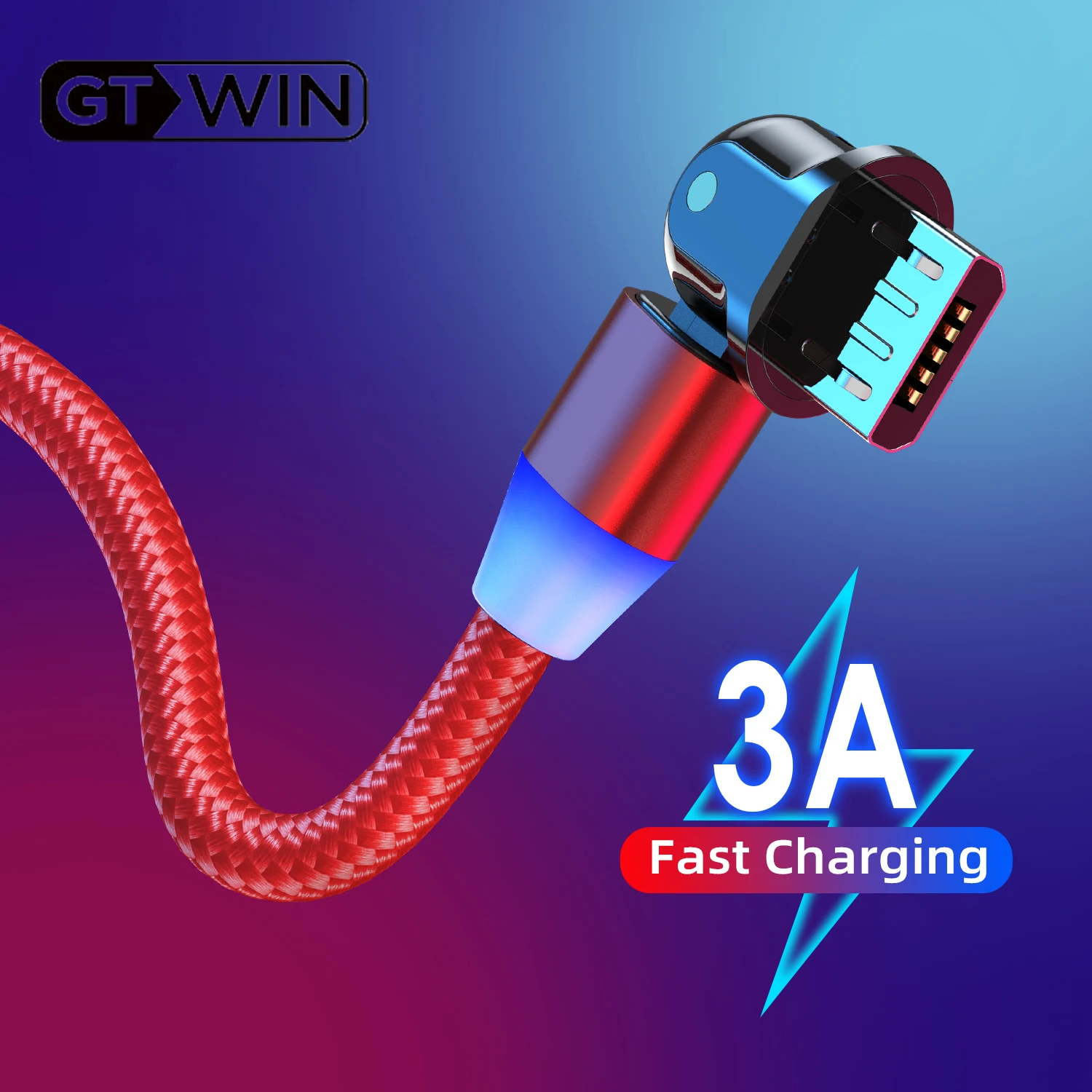 GTWIN 3A Micro USB кабель быстрое зарядное устройство провод для передачи данных OPPO Xiaomi