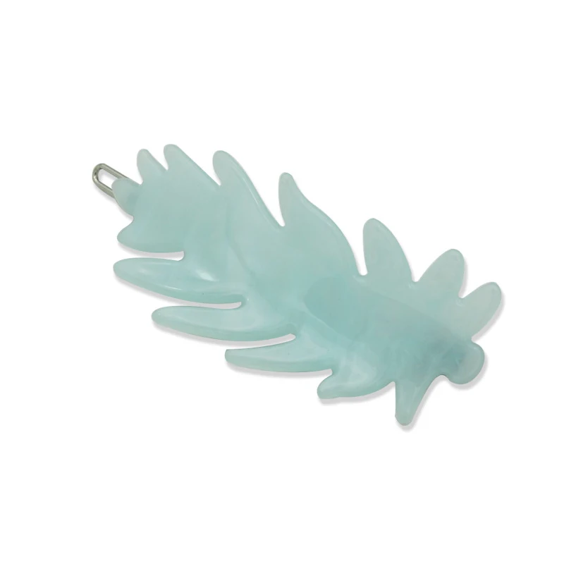 Красочная Заколка-пряжка в богемном стиле модная заколка для волос виде листьев