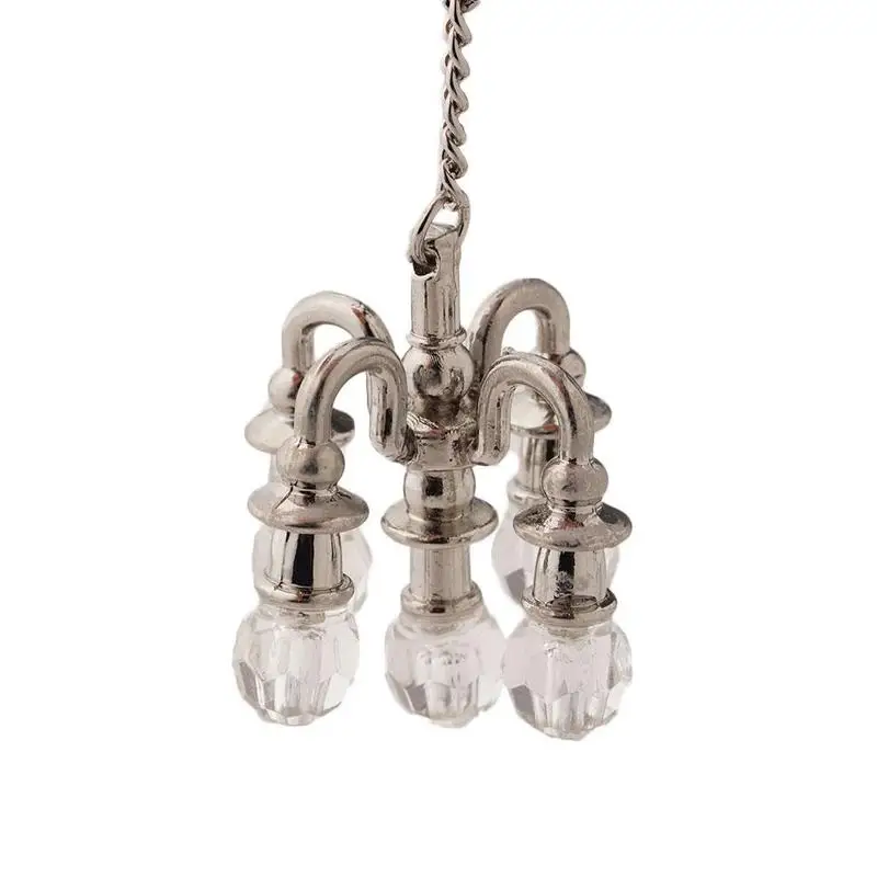 1:12 миниатюрная мебель для кукольного домика аксессуары сцены хрустальная лампа