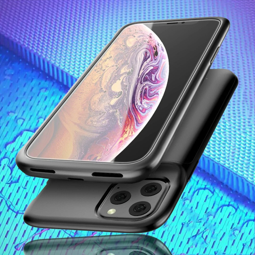 Чехол для аккумулятора для iPhone 11 Pro Max 4800/5000 mAh, зарядное устройство для iPhone 11, внешняя задняя упаковка, чехол для зарядного устройства